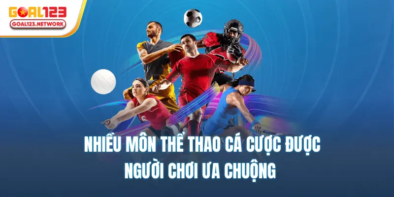 Nhiều môn thể thao cá cược được người chơi ưa chuộng